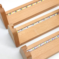 Cadre photo créatif en bois massif de 6 à 12 pouces, cadre en forme de U lumineux, base en acrylique à côté des lampes de table pour enfants.