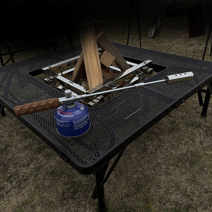 Torche à gaz butane multifonctionnelle, construction en acier, perche extensible, allumage manuel pour la cuisine, le chauffage et le camping en plein air - Product Image 5