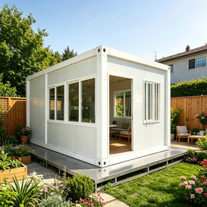 Villa Prefabbricata Moderna Contemporanea con Garage, Casa Container di Lusso per Giardino, Stoccaggio Mobile a Installazione Rapida - Product Image 1