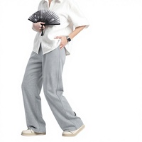 Pantalon décontracté unisexe 2025 en coton 100% pour l'hiver, coupe régulière, motif uni, taille 6XL, tissu 430g