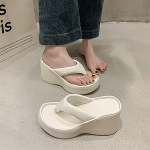 Flip Flop Summer High Quality Thick Sole Thong Spring Shoes Women's Wedge Platform Sandals - Product Image 3