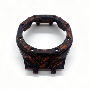 Boîtier en fibre de carbone forgée orange, accessoire de montre léger et durable - Product Image 4