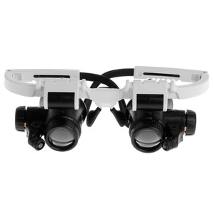 YUHON Usine En Gros 8x 23x LED Écran Loupe Portant Des Lunettes Type Montre Maintenance Inspection Identification Fait ABS 1 - Product Image 3