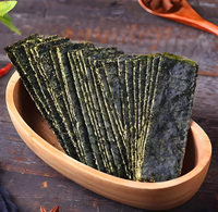 Snacks de Alga Nori Saludables y Nutritivos de Alta Calidad, Sándwich de Sésamo, Alga Crujiente Tostada, Salada, Enlatada, a Granel, para Niños