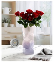 MSH Original Französischer Stil Romantische Pulverglas-Vase Kreative Vase für das Büro