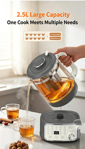 <span class=keywords><strong>Bollitore</strong></span> Elettrico Domestico da 2,5L in Vetro Borosilicato, Completamente Automatico, con Controllo Digitale, <span class=keywords><strong>per</strong></span> Infusi di Tè e Erbe, Pentola Salutare - Product Image 5