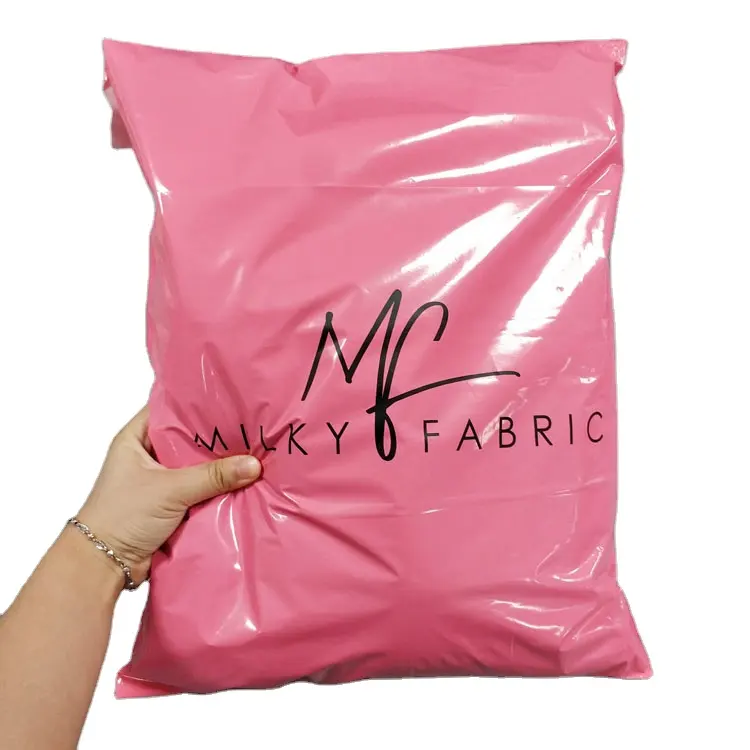 Custom Pink Shipping Packaging Bag For Clothing Polymailers Mailing Pouch Plastic Courier Mailing Bag