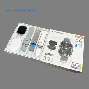2024 Nieuwkomer Wk76 Mate Combo Smart Watch Elektronisch Horloge 3-In-1 Horlogeband Leer/Siliconen/Metalen Polshorloge Met Oordopjes - Product Image 4