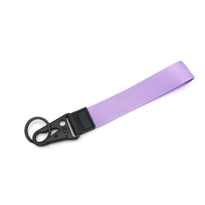Correa Corta de Nailon y PVC con Aspecto de Cuero, Etiqueta de Equipaje para Avión, Diseños Personalizados, Llavero Personalizado con Mosquetón Negro - Product Image 3