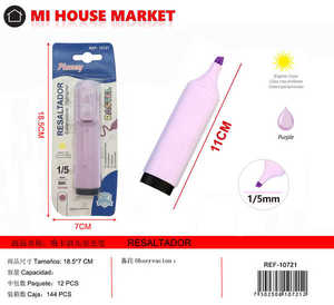 Evidenziatore Poney Rosa Pastello con Punta a Scalpello, Misura Standard per Uso Scolastico e d'Ufficio - Product Image 1