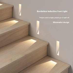<span class=keywords><strong>Luz</strong></span> Nocturna Inteligente LED de 3W con Sensor de Movimiento para Interiores, Escaleras, Vestíbulos y Esquinas, Empotrada, sin Marco, para Escalones - Product Image 2