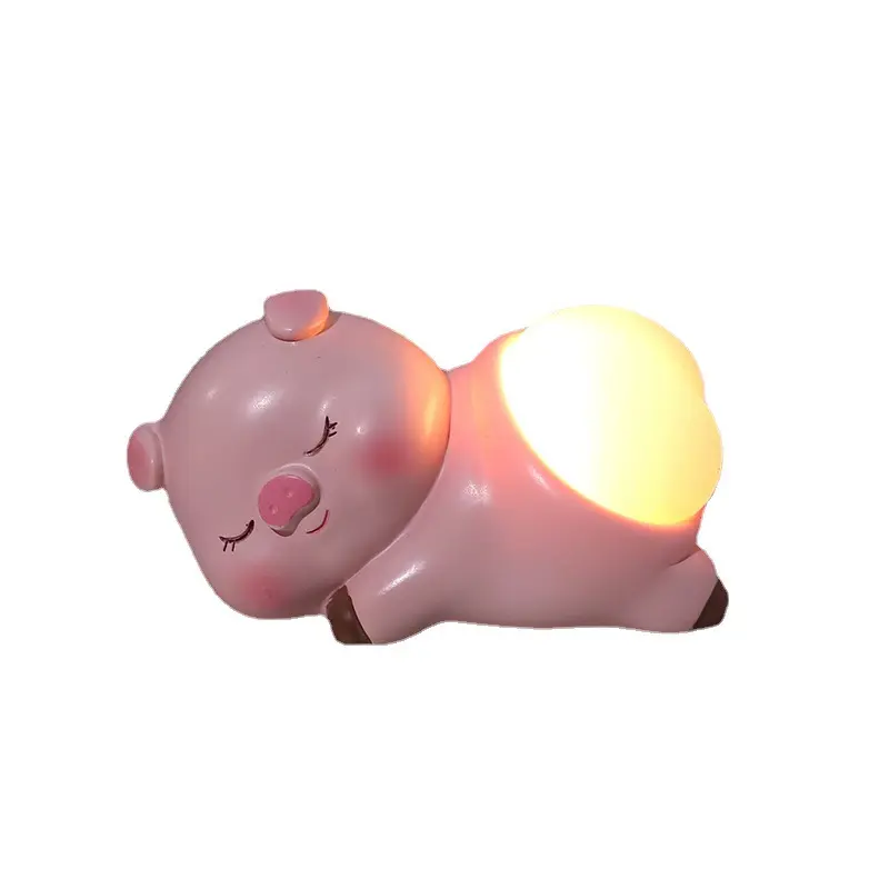 3d Милая панда, кролик, ягодицы, батарейка, сжимаемая игрушка, объемная полимерная поделка, для домашнего декора, ночной Настольный светильник