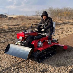 Cultivadora Rotativa Multifuncional Montada en Asiento de China, Pequeños Tractores Agrícolas de Orugas y Cultivadores para Huertos y Invernaderos - Product Image 5