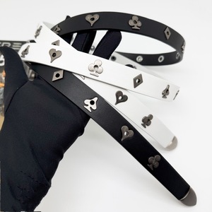Accessoires de ceinture en métal en forme de cœur de style occidental, unisexes, réglables, rétro, polyvalents, uniques, en cuir clouté - Product Image 4