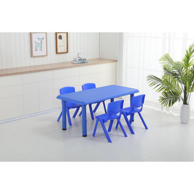 Modern furniture durable student study desk child plastic table for kids with metal foot