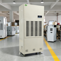 Déshumidificateur industriel commercial 240L/D, machine de déshumidification d'air à haute capacité, sur pied, pour entrepôt, sous-sol