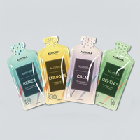 Sacs d'emballage en feuille d'aluminium avec impression personnalisée boisson liquide gel énergétique miel liquide sac pochette en forme de bouteille