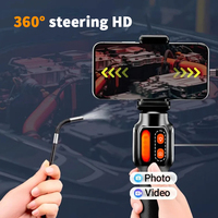 Two-way Articulating IP67 Waterproof Borescope Video Endoscope White LED Illumination 5X Digital Zoom for Automotive Spark Plug
