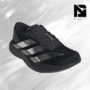 Adidas Evo SL Metallic Stripes Negro Plata Zapatillas transpirables para correr con cordones y punta redonda para todas las estaciones - Product Image 2
