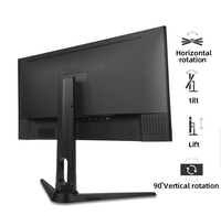Écran d'Affichage LED de Bureau 1080P Multiparamètres 24 Pouces Gamer 144hz 165 hz 1ms Ordinateur PC Moniteur de Jeu