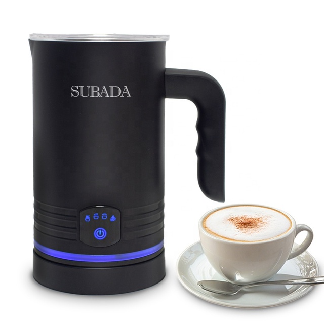 New Design 4 in 1 Automatic Handheld Milk Frother & Coffee Milk Mixer Machine for Latte Cappuccinos With Stainless Steel Inner