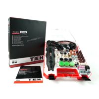 TEH 220V Outil de Polissage Électrique Mini DIY Meuleuse Métal Petit Disque de Meulage Roue Vitesse Variable Brushless