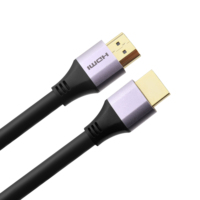 Câble Ethernet Poshshine pour 8K/60Hz avec conducteurs plaqués or pour moniteur, HDTV, PS5, ordinateur, MacBook Pro