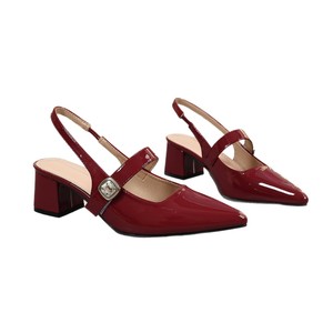 Nuovi <span class=keywords><strong>Sandali</strong></span> da Donna 2026 con Punta Affusolata, Cinturino Posteriore, <span class=keywords><strong>Tacco</strong></span> Grosso, Tomaia in PU, Suola in Gomma, Comodi e Traspiranti, Non Affaticano i Piedi - Product Image 6