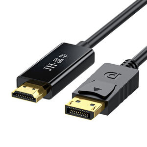 <span class=keywords><strong>Cable</strong></span> Adaptador Convertidor DP <span class=keywords><strong>a</strong></span> HDMI de Alta Calidad, Chapado en Oro, con Núcleo de Cobre Libre de Oxígeno, Macho <span class=keywords><strong>a</strong></span> Macho, Compatible con <span class=keywords><strong>PC</strong></span> - Product Image 1