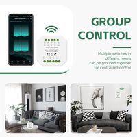 Module d'interrupteur intelligent WiFi SXIWGH 4CH 16A IH-S09 compatible Tuya Smart Life, commande vocale, minuterie, relais, prêt pour VR, design rotatif