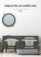 Vente chaude, aérateur moderne pour salon, plafond, extérieur et salle de sport, système de ventilation décoratif