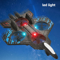 Avion télécommandé RC avec lumière LED 2.4G, drone RC en EPP, jouet volant, avion télécommandé, jouet de combat à vol stationnaire automatique
