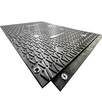 Tapis de protection du sol en PE haute résistance - Capacité de charge de 150 tonnes, résistant aux UV, épaisseur de 25 à 40 mm pour la construction et les événements