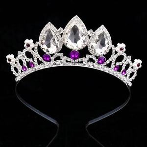 Corona di Cristallo per Abito da Sposa Europeo, Accessorio per Capelli da Principessa per Spettacoli Teatrali - Product Image 6