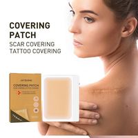 Livraison gratuite Patch anti-cernes invisible, Patch anti-cernes de couleur de peau imperméable à l'eau invisible pour tatouage de la peau et cicatrice