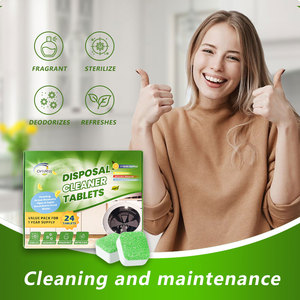 Pastiglie Effervescenti per Tritarifiuti al Profumo di Limone, 80%+ Contenuto Attivo, Deodorante e Rinfrescante per Scarichi e Lavelli - Product Image 1