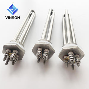 Résistance de chauffage à immersion industrielle tubulaire à bride en acier inoxydable électrique 12V CC 300W 600 <span class=keywords><strong>Watt</strong></span> - Product Image 1