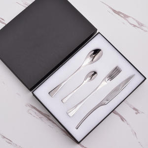 Ensemble de couverts de luxe personnalisés en acier inoxydable 304, style occidental, écologiques, pour cadeaux d'affaires - Product Image 2