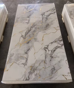 Tấm ốp tường giả đá cẩm thạch PVC nhựa nhân tạo nhiều kiểu dáng, kích thước 1220*2440mm, thay thế tấm SPC Laminate - Product Image 3