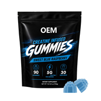 Gummies de créatine à marque privée pour la croissance musculaire, la force, l'endurance, les performances sportives, l'énergie, complément alimentaire pour hommes et femmes