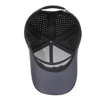 Gorra Deportiva con Logotipo Personalizado, Perforada con Láser, de Secado Rápido, Gorra de Béisbol de Alto Rendimiento, Precio de Fábrica al por Mayor, Gorra Transpirable de 5 Paneles para Correr