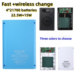Alimentatore Mobile staccabile 4*21700 batterie 22.5W ricarica rapida scatola batteria di ricarica Wireless Kit Display fai da te - Product Image 6