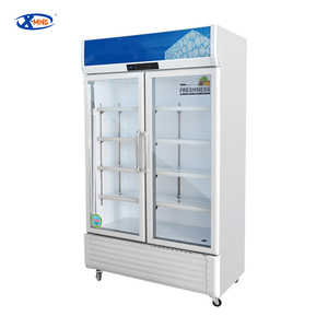 X-MING thương mại siêu thị dọc thẳng đứng Tủ đông hiển thị cửa kính đồ uống mát tủ lạnh trưng bày - Product Image 1