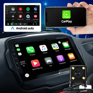 Carplay เครื่องเล่น Dvd วิทยุรถยนต์9in,เครื่องเล่นวิดีโอหน้าจอสัมผัสระบบนำทาง GPS แอนดรอยด์ MP5ควบคุมด้วยเสียงได้อเนกประสงค์