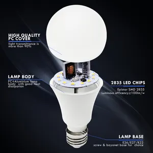 WOOJONG Cheap 220v 110v A Shape LED Bulb E27 B22 5W 7W 9W 12W 15W 18W Skd Led Light Bulbs Lights