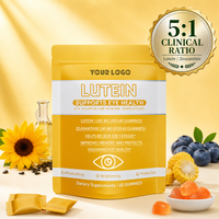 Gummies de Lutéine et de Zéaxanthine Marque Blanche pour la Protection Contre la Lumière Bleue, Soutien Visuel, Vitamines Oculaires pour Adultes, Soin des Yeux, 60 unités
