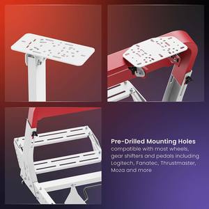 Châssis de simulateur de course LRS18-BS01 avec siège, support de levier de vitesses, simulateur de course pour PC PS5 Xbox Logitech G27 G29 G920 F1 - Product Image 4