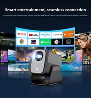 Projecteur TV intelligent portable Hotack Wholesale X5AR LCD Android 14 1080P 8K 5000 Lumens LED pour cinéma maison