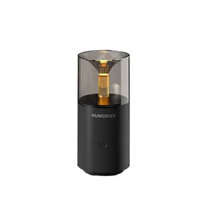 Lámpara de incienso con llama de vela montada en vehículo, pequeña eliminación automática de olores y rociador de aceite esencial fragante