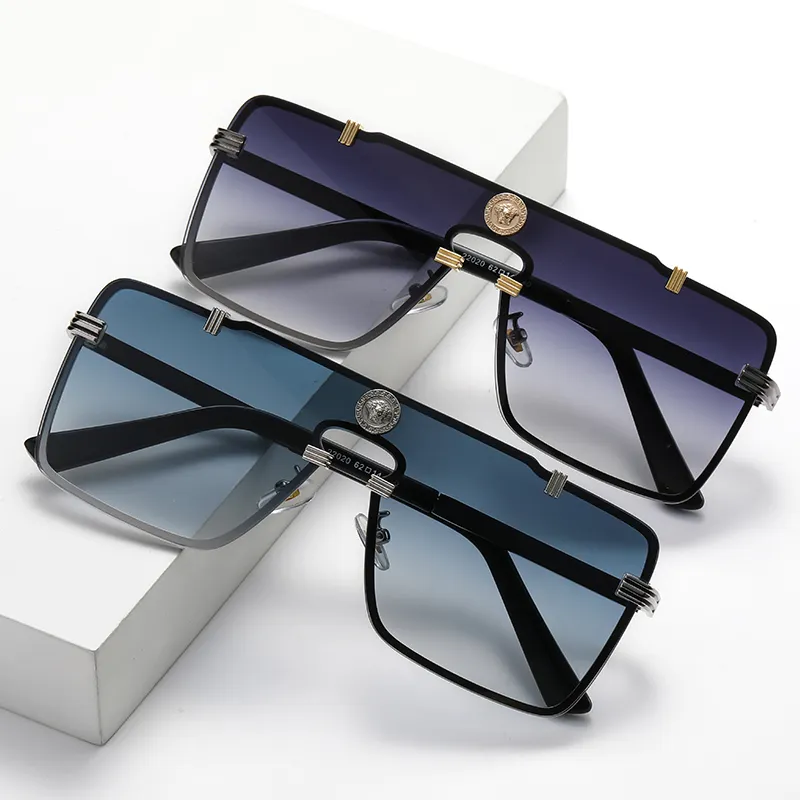 Designer Famous Brands One Piece Men Eye Glasses Oversized Shades Sunglasses Women